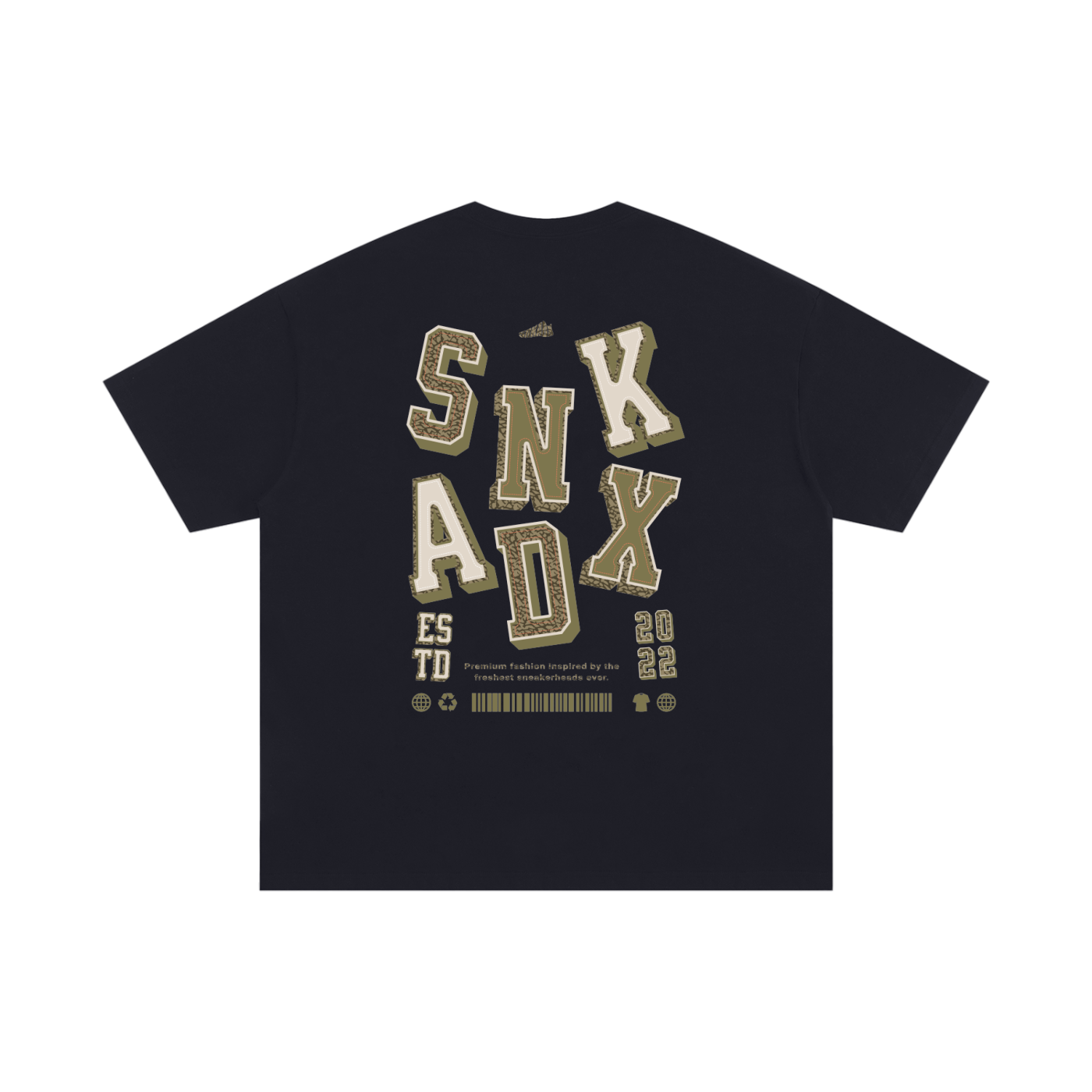 SNKADX Arch Heavyweight Oversized T-Shirt Matching Air Jordan 3 "Family Affair" Medium Olive
