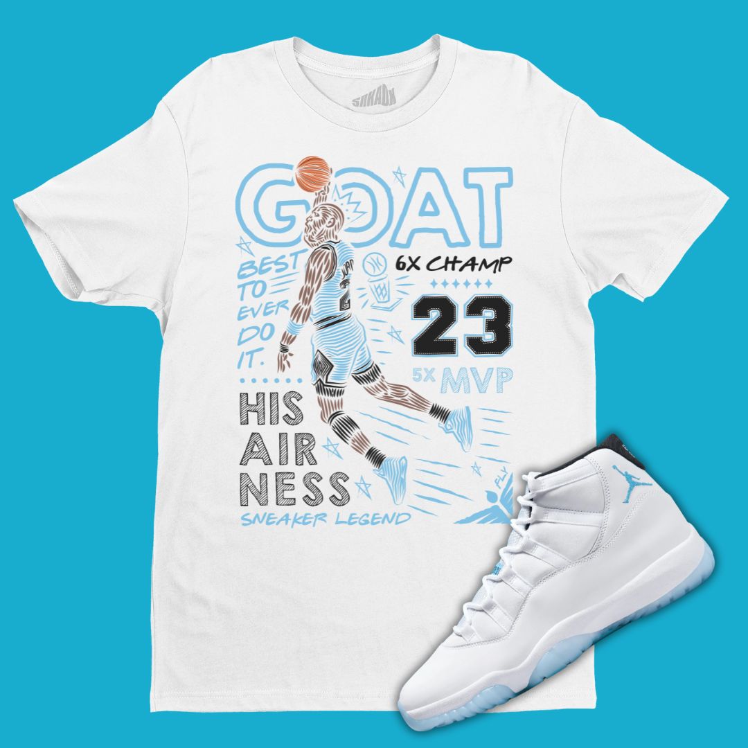 sind jordan 11 Legend Blue Matching T AcmShops Shirt This GOAT