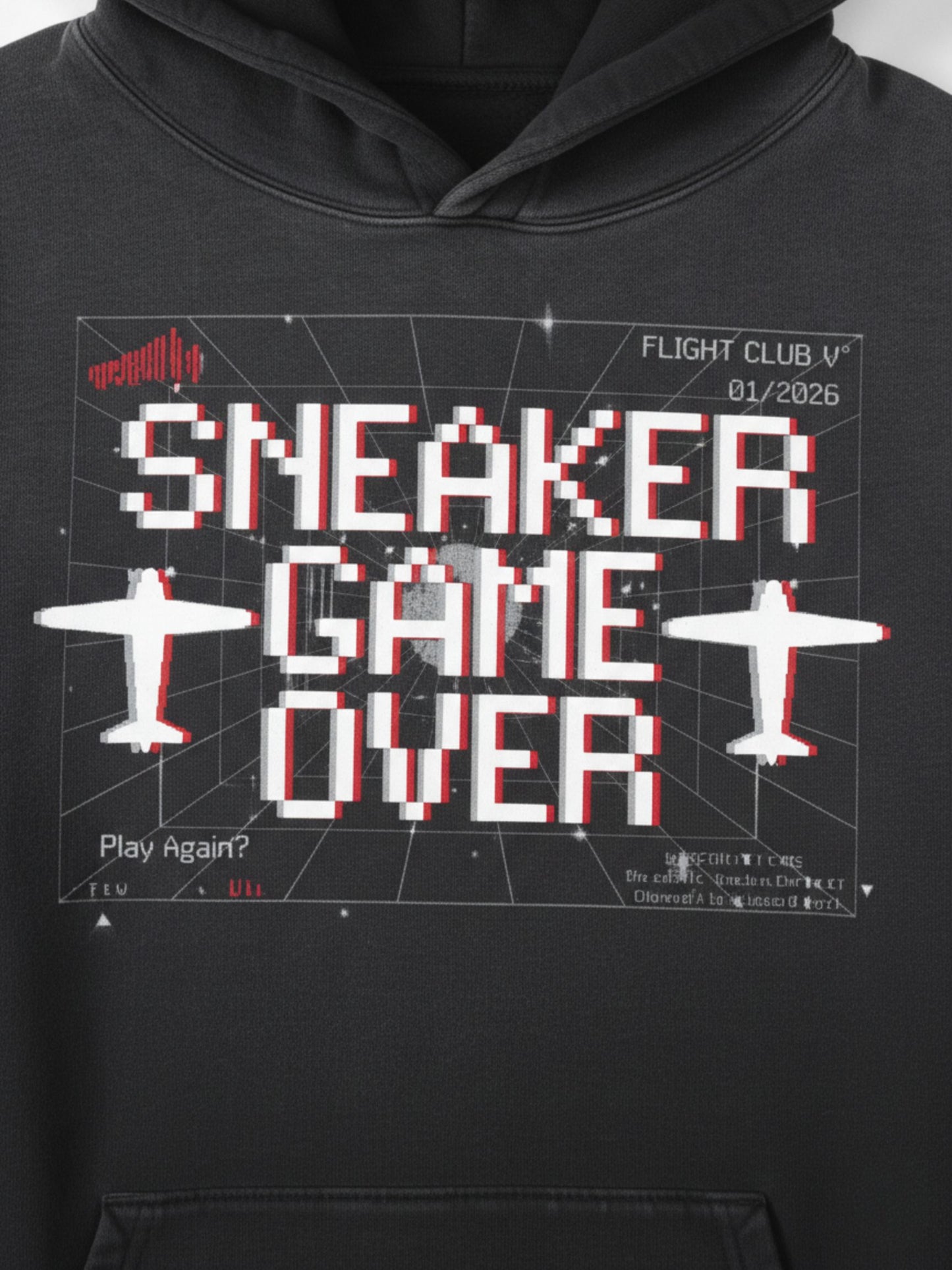Sneaker Game Over Heavyweight Sunfade Oversized Hoodie Matching Jordan 4 Flight Club