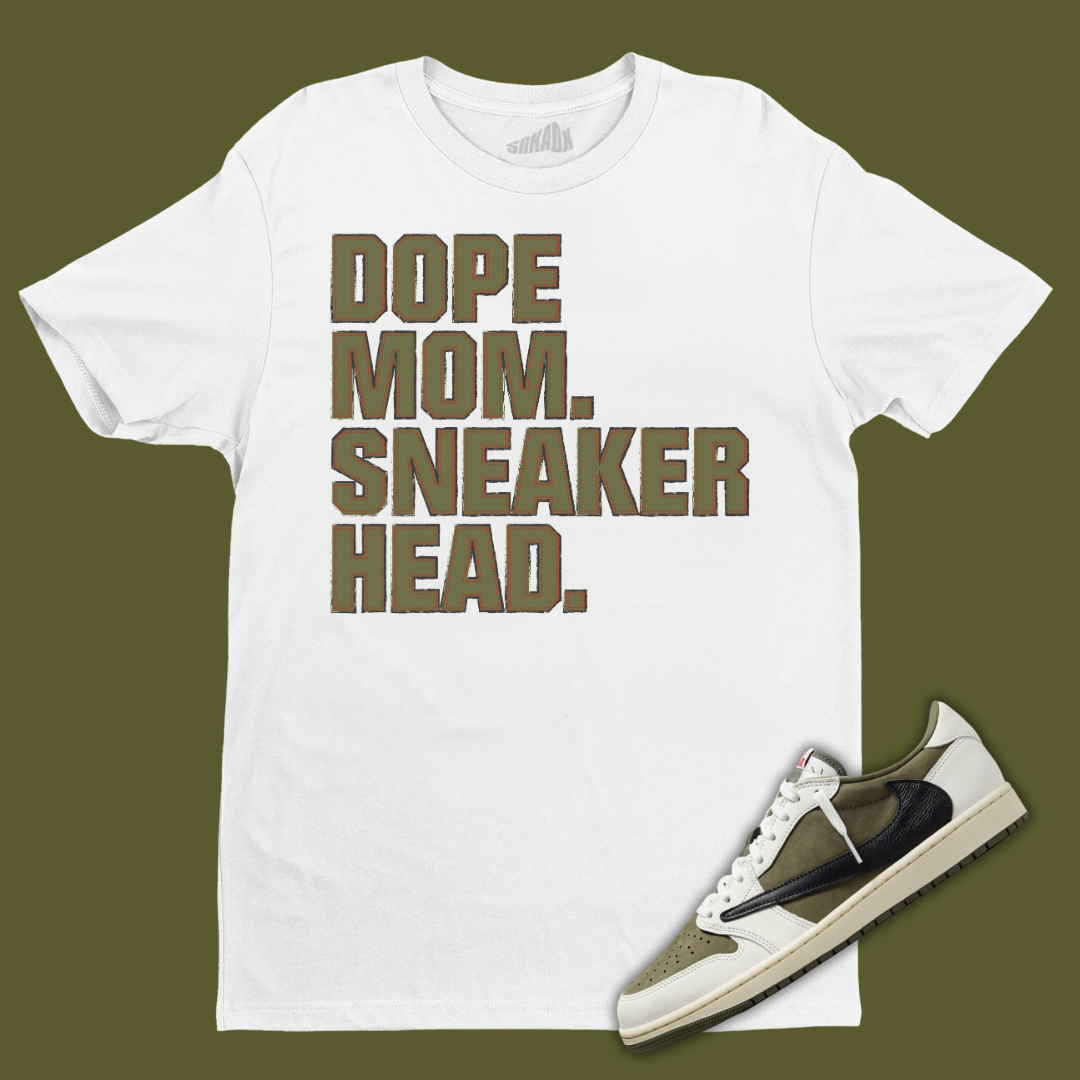 Dope Mom Sneakerhead Tshirt Air Jordan 11 Low Iridescent x Jordan Jumpman Air Iridescent T Shirt FledermausShops TS Jordan 1 Medium Olive