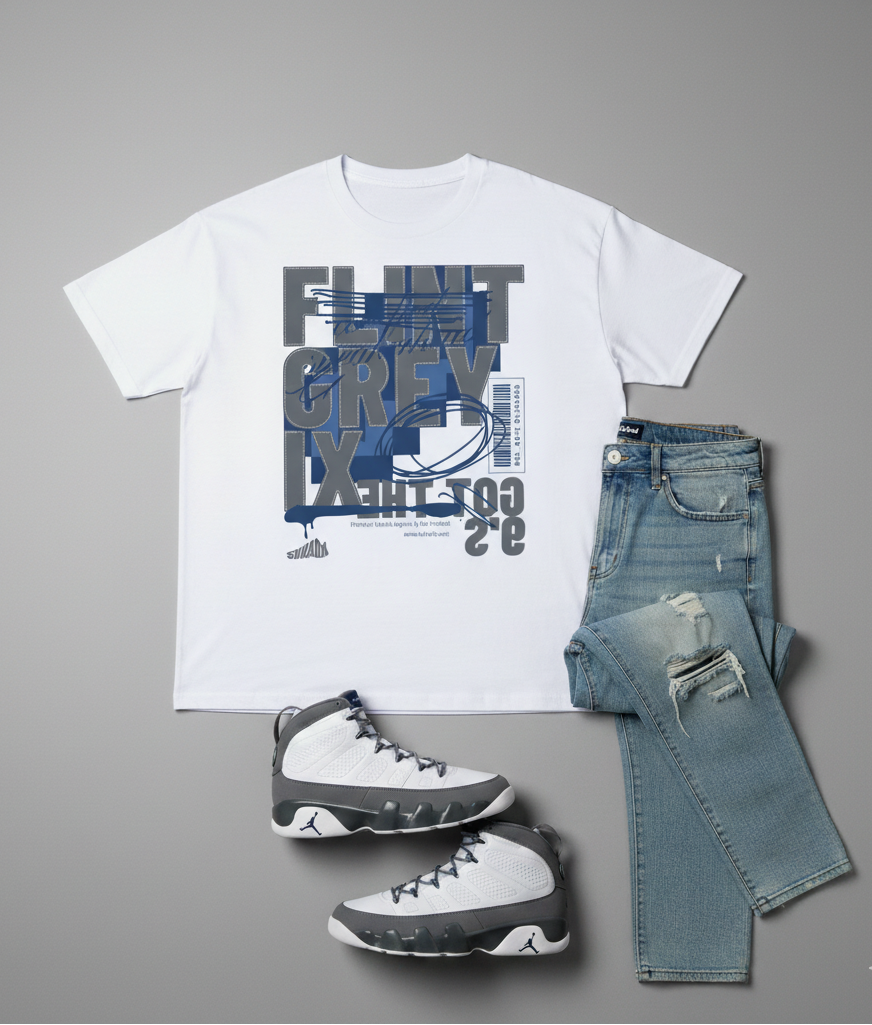 Flint 9 Got Em Oversized Premium T-Shirt Matching Jordan 9 Flint Grey