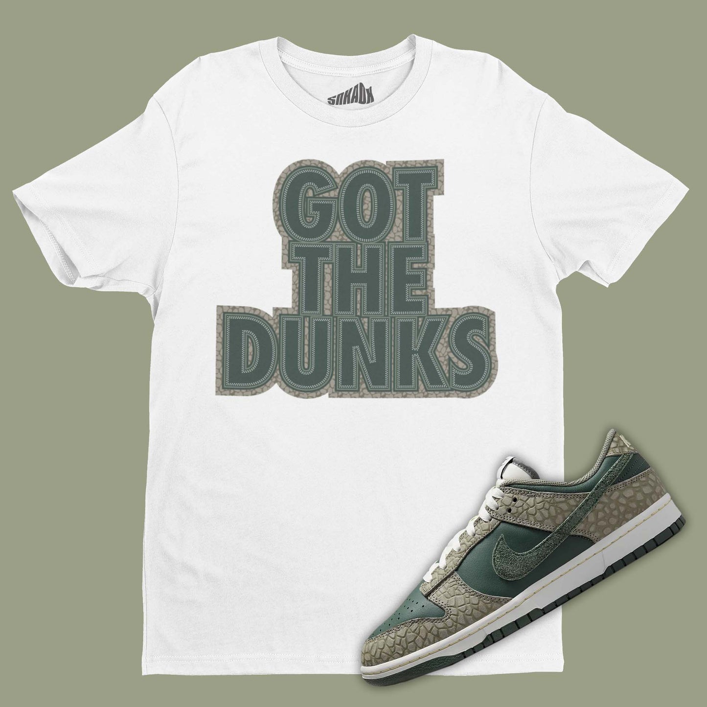 Got The Dunks T-Shirt Matching Dunk Low PRM Urban Landscape 2.0