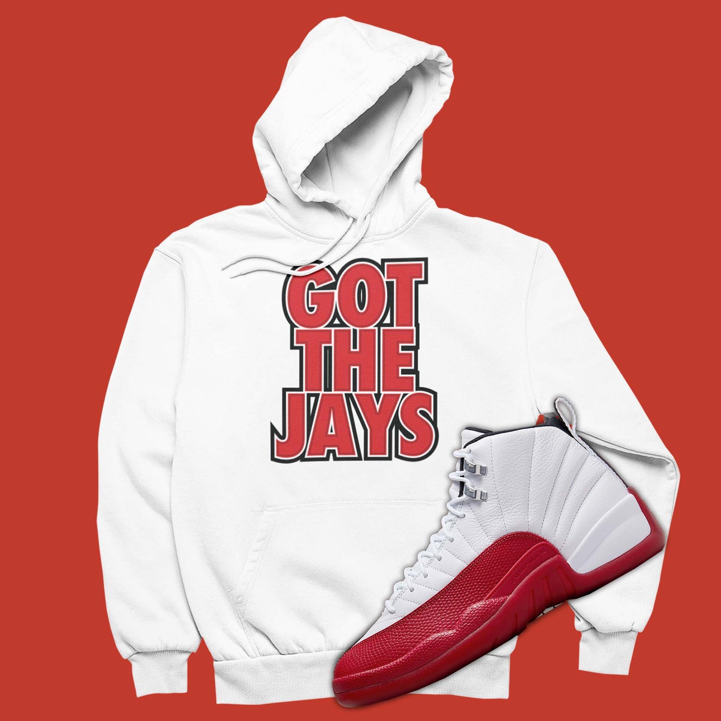Hoodie to match your Air Jordan 12 Cherry