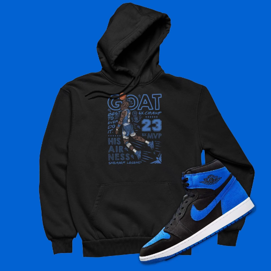 Air Jordan 1 Royal Reimagined Matching Hoodie from SNKADX
