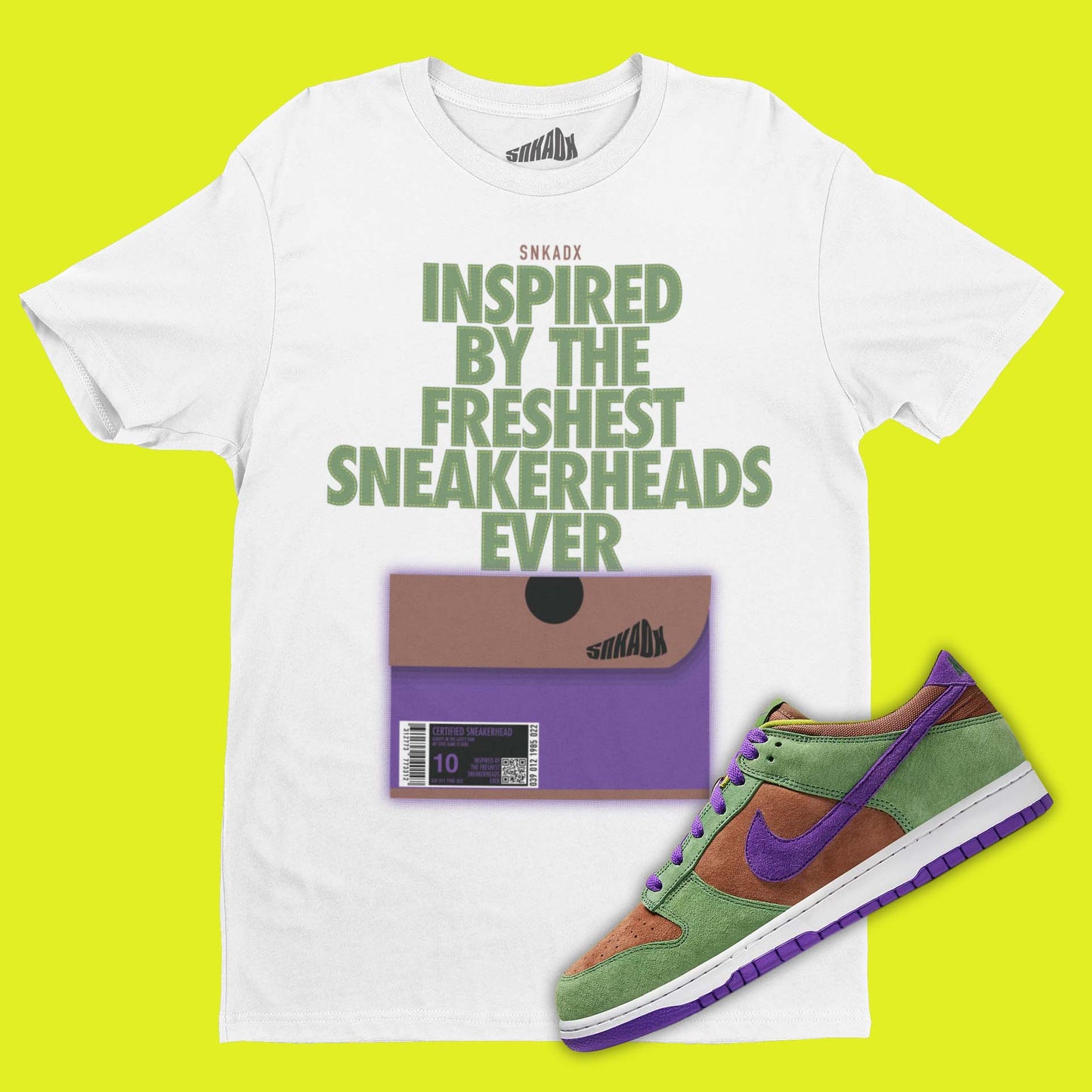 Shoe Box T-Shirt Matching Dunk Low Veneer