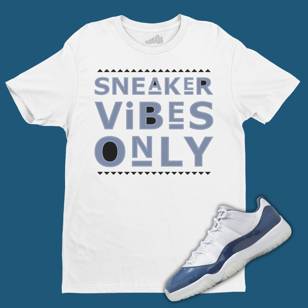 Sneaker Vibes Only Tee Matching NIKE AIR JORDAN XX8 BLACK RED ParallaxShops Jordan 11 Low Diffused Blue
