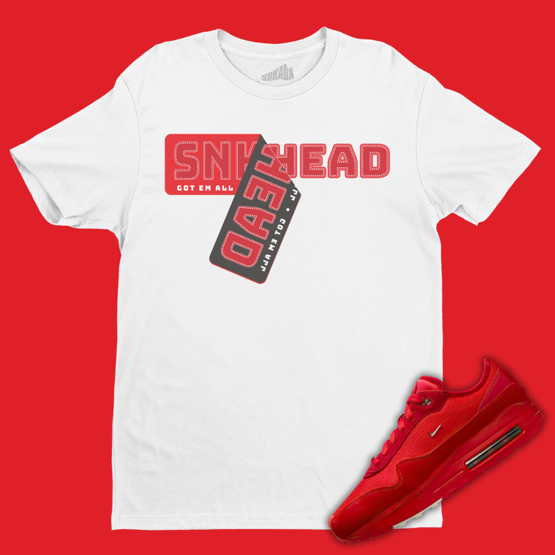 Air Max 1 86 Jacquemus Mystic Red FledermausShops Nike Air Max 97 SE Air Max Running Club Sneakerhead Sticker Tee