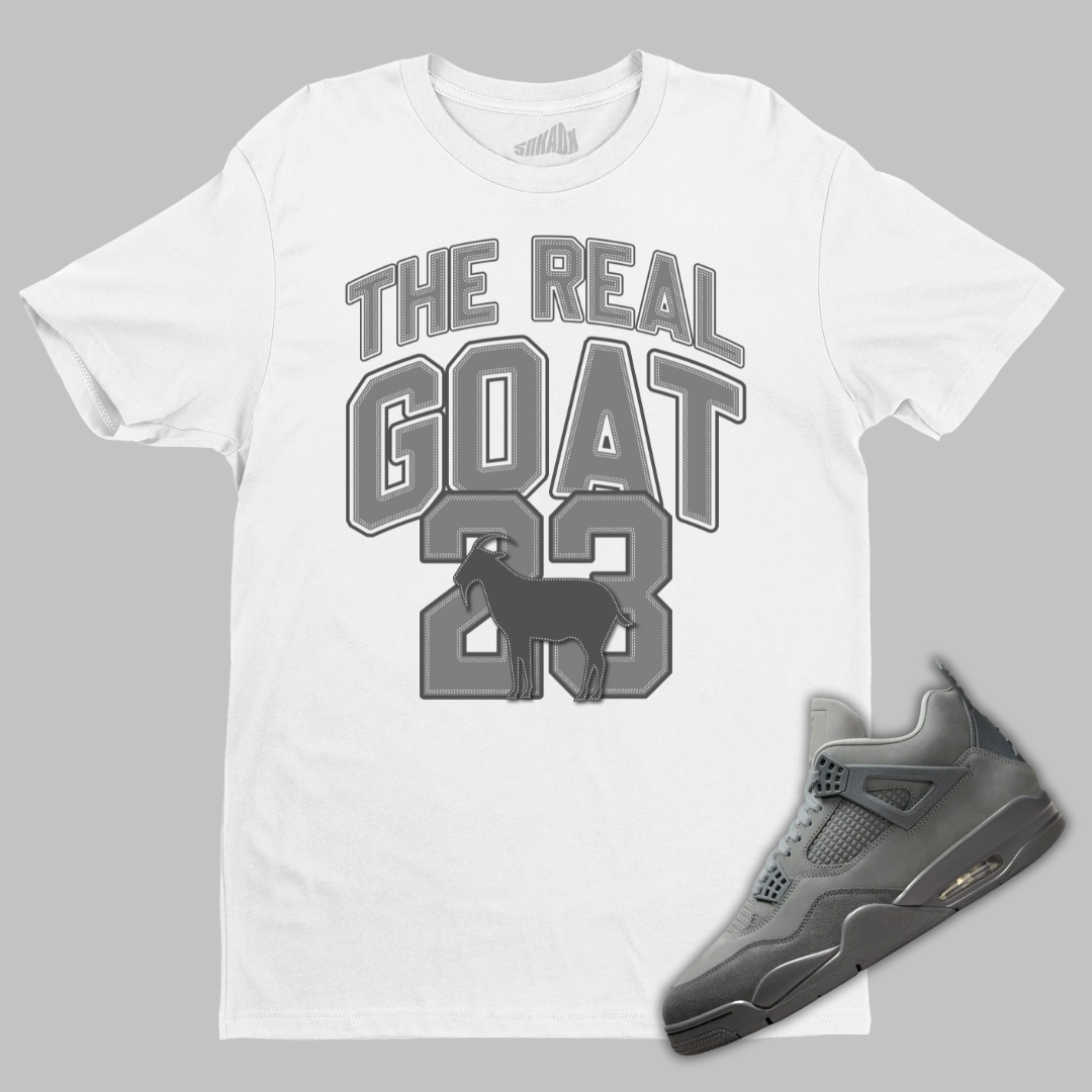 FledermausShops The Real GOAT Tee Matching bone jordan Pro Jumpman Classics Hat Air bone jordan 4 Wet Cement