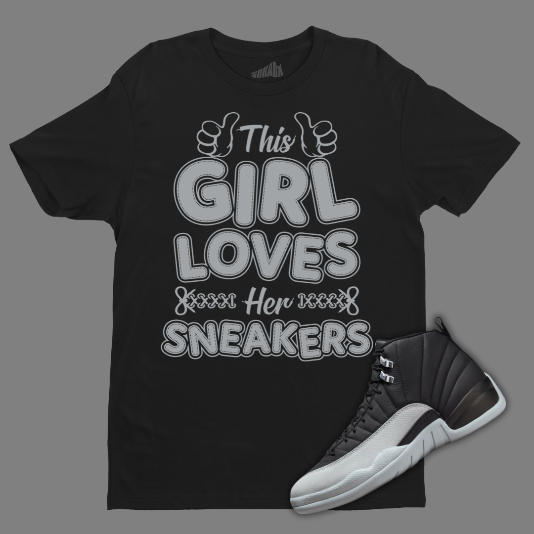 Black jordan 12 shirt online