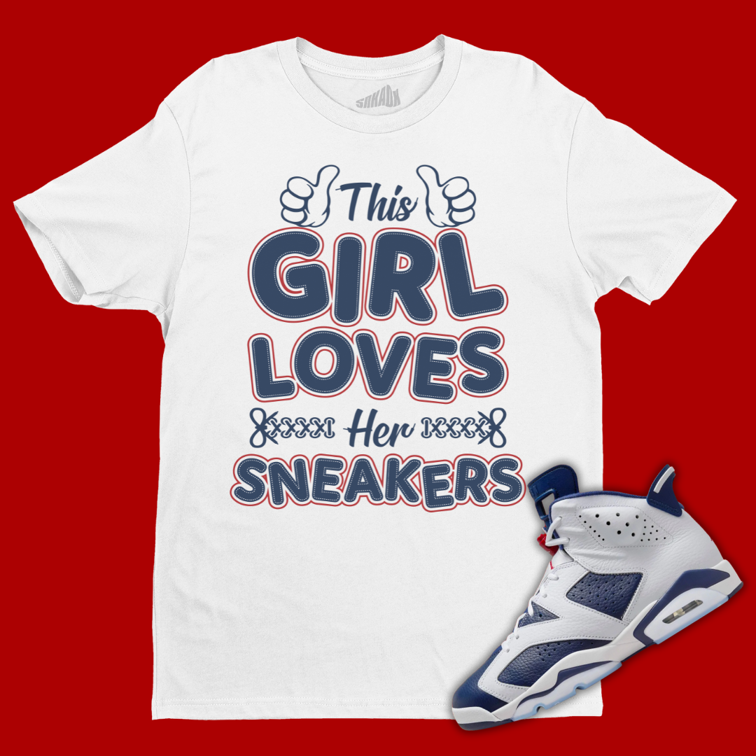 NovogasShops Air Jordan print 11 Concord x Nike Tech Fleece Full Zip Hoodie and Tech Fleece Joggers Jordan 6 Olympic This Girl Loves Sneakers Tee Matching