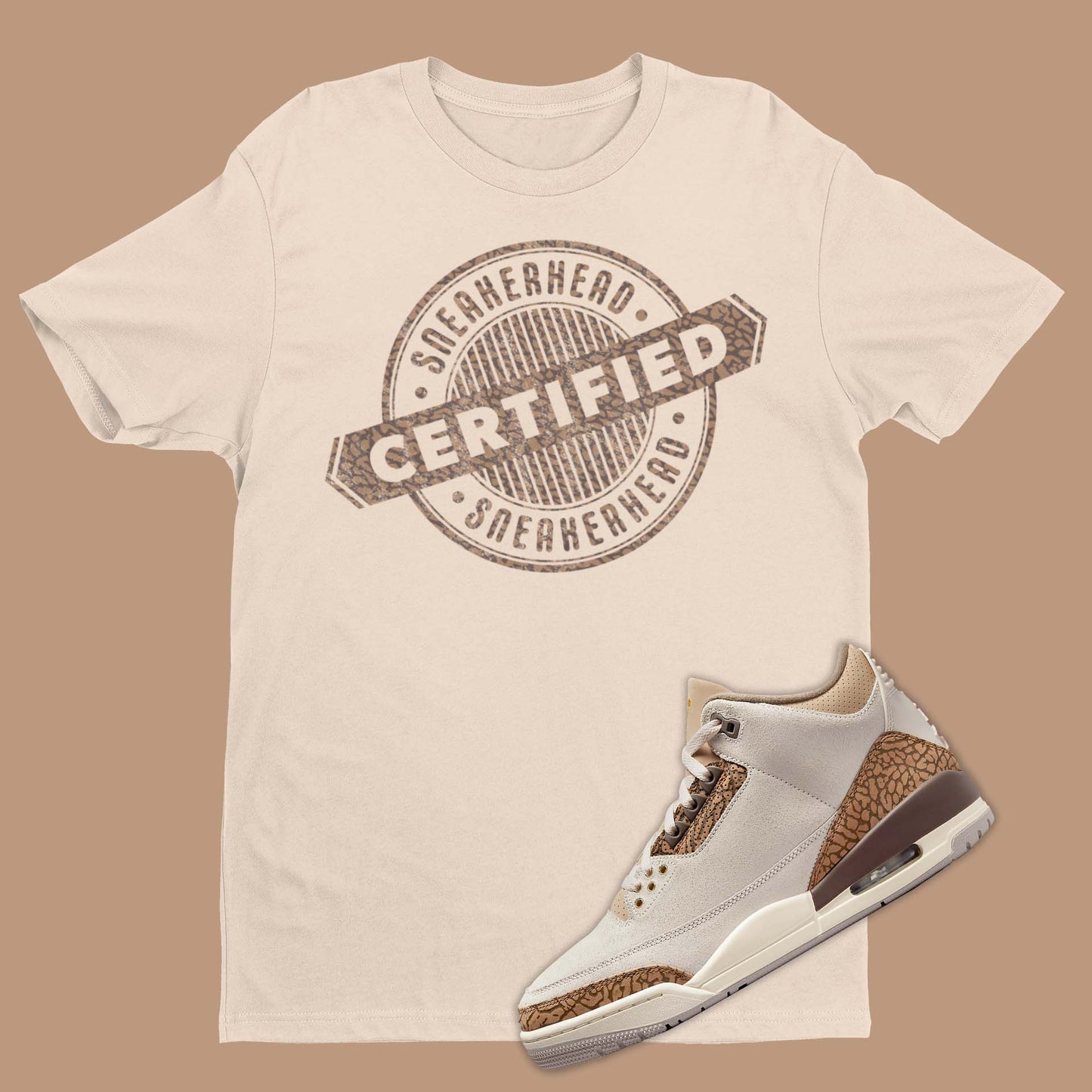 Certified Sneakerhead Air Jordan 3 Palomino Matching T-Shirt from SNKADX