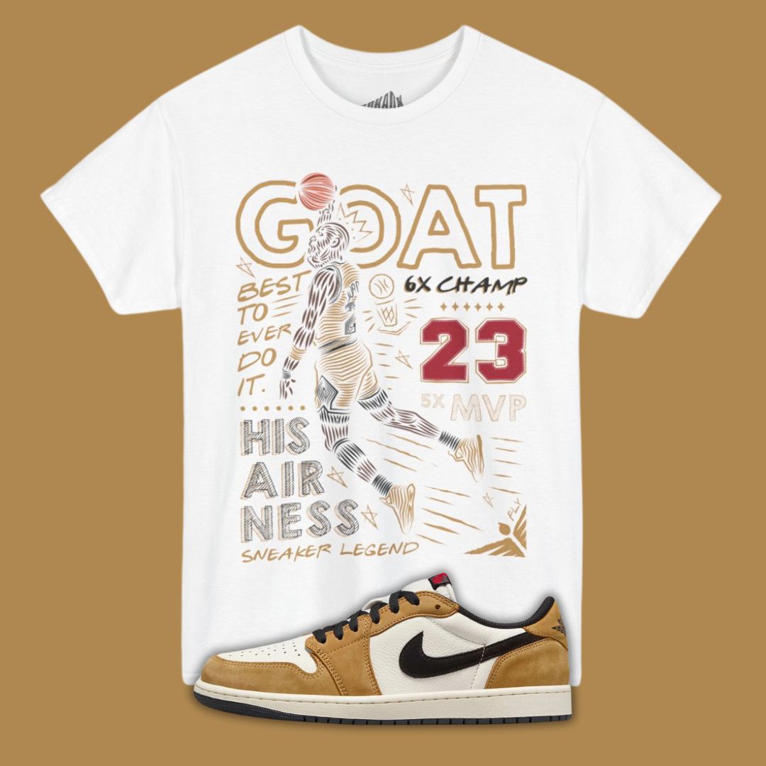 Shirt Air Jordan Retro High Og Goat Jordan Men's GOAT Graphic T