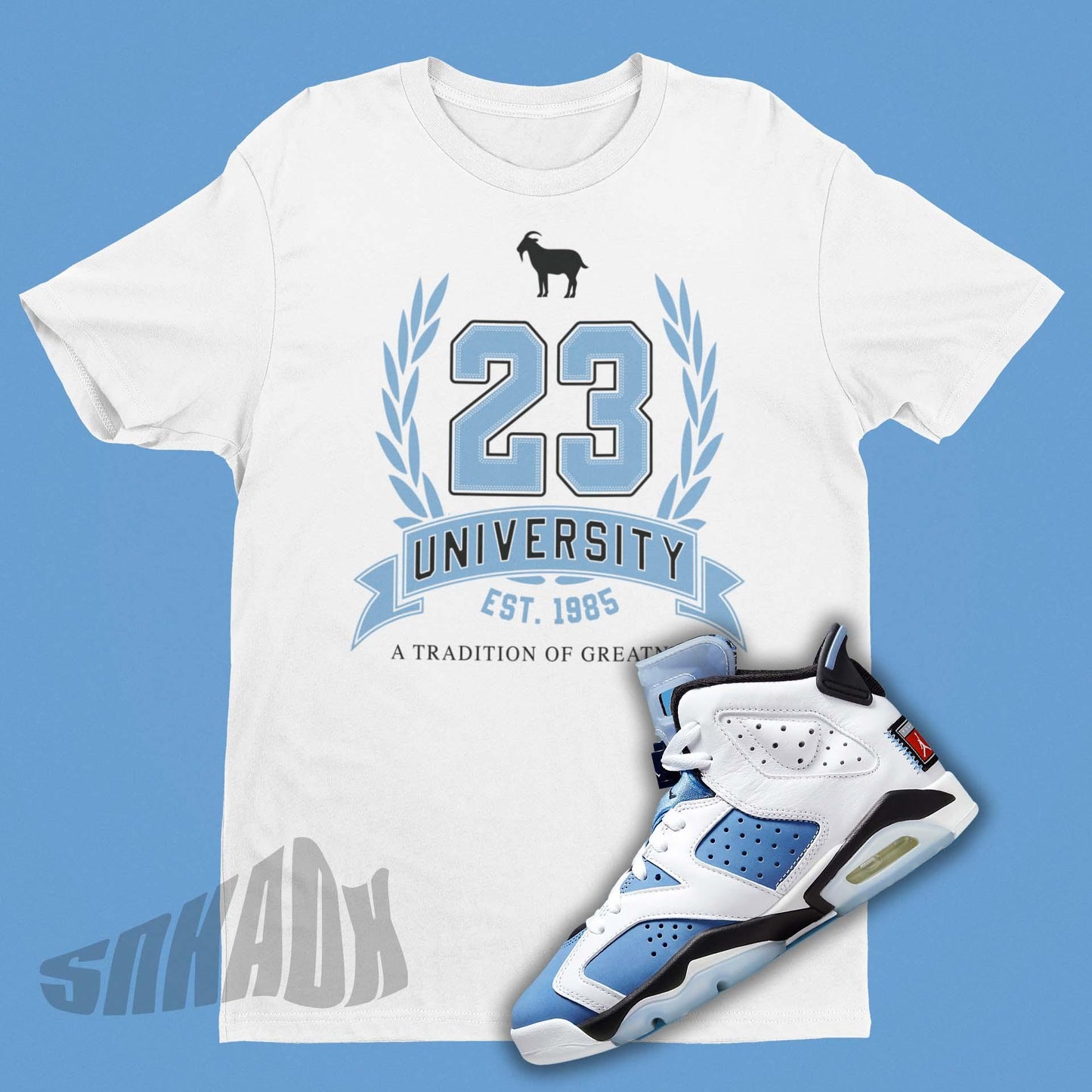 Jordan 6 UNC Matching Shirt