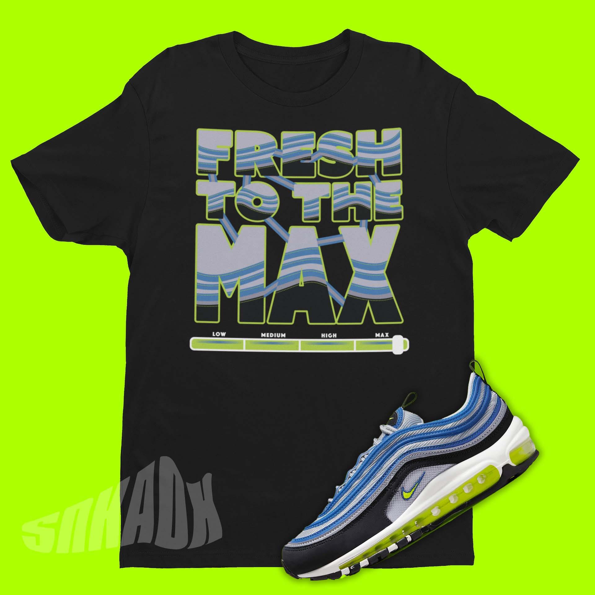 Air Max 97 OG Atlantic Blue Voltage Yellow Match Tee SNKADX