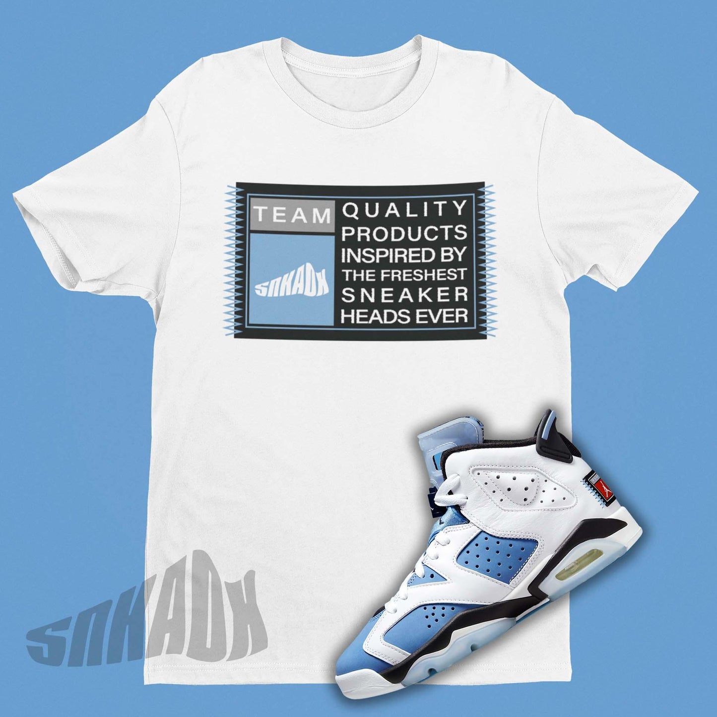 Air Jordan 6 UNC Matching Shirt