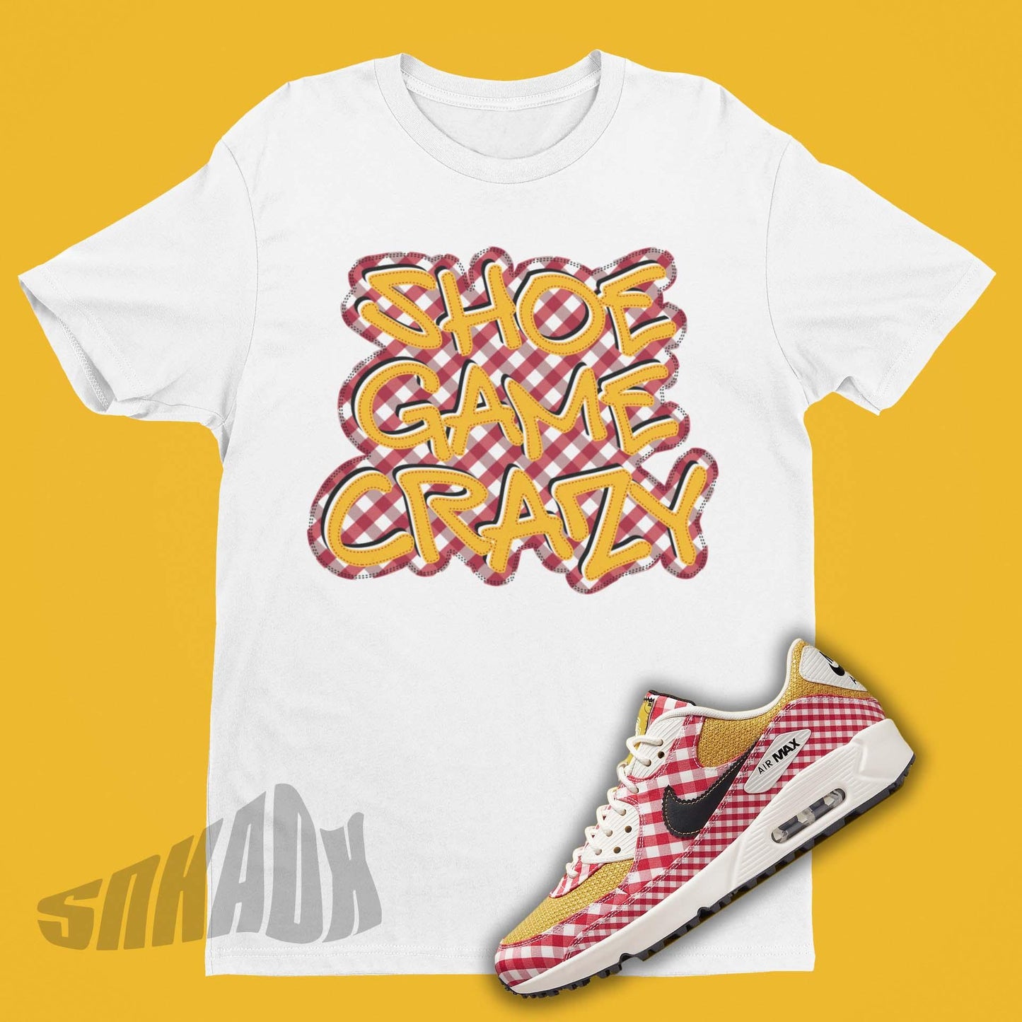 Nike Air Max 90 Gold Picnic Matching Tshirt
