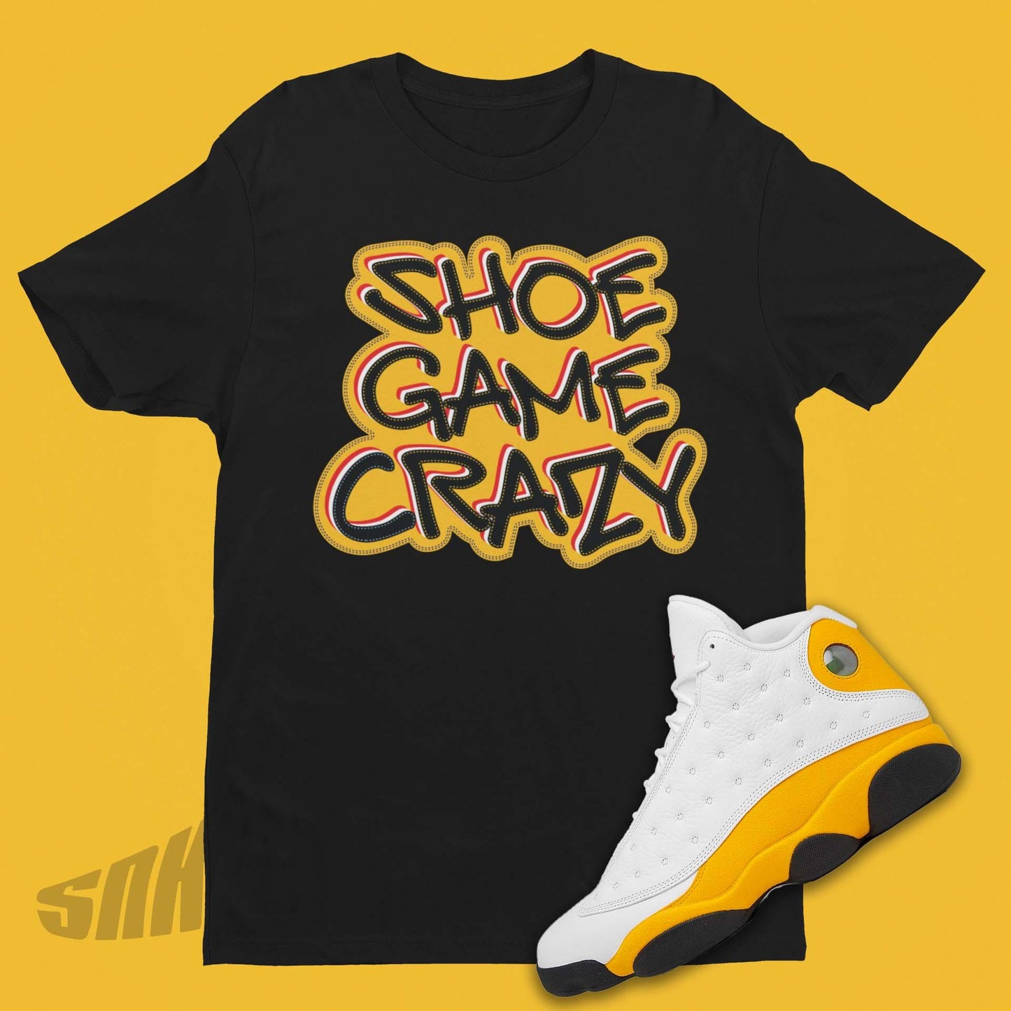 Shoe Game Crazy Shirt to Match Air Jordan 13 Del Sol - SNKADX