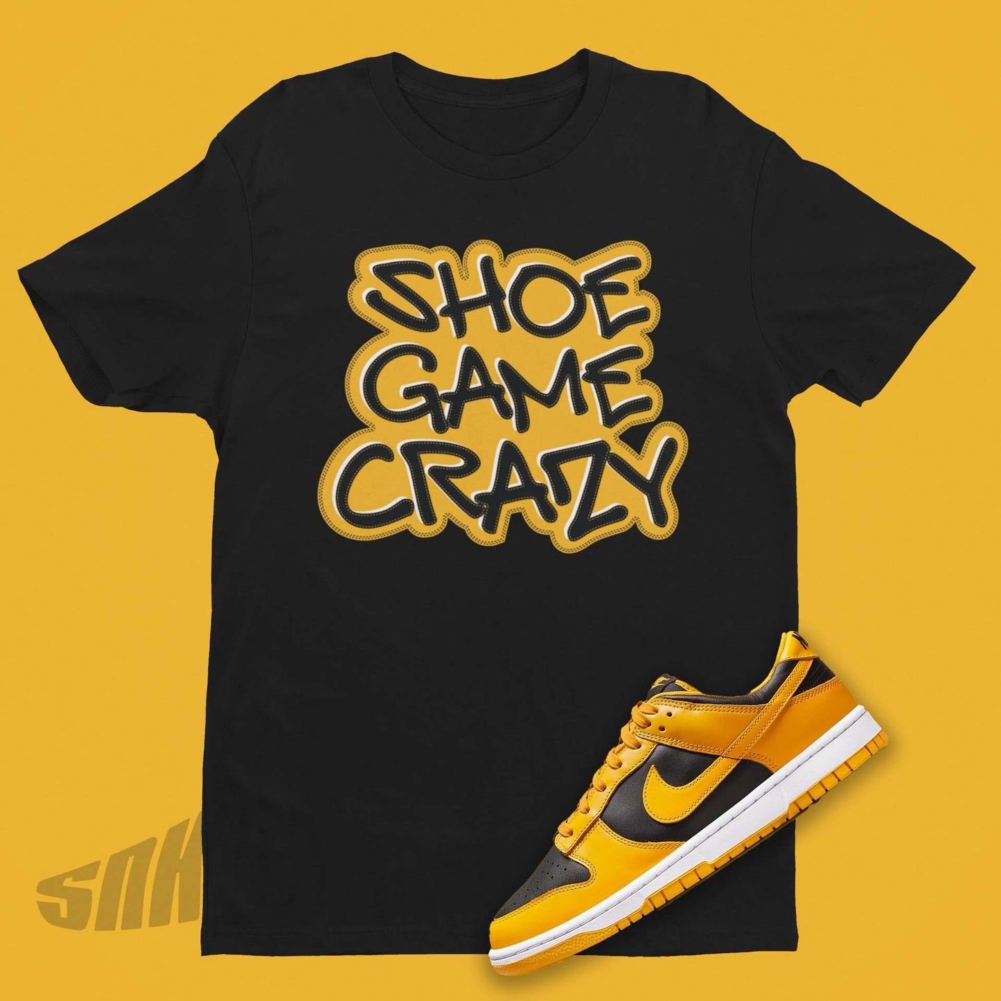 Shoe Game Crazy Shirt To Match Nike Dunk Goldenrod - SNKADX