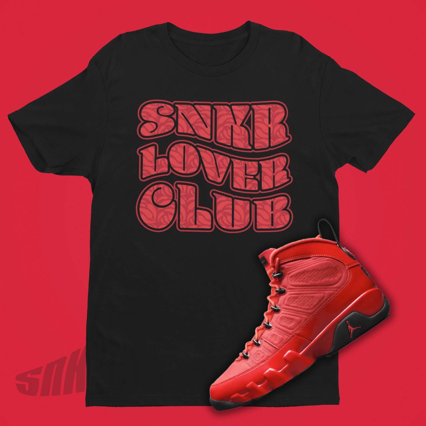 Air Jordan 9 Chile Red Match Shirt