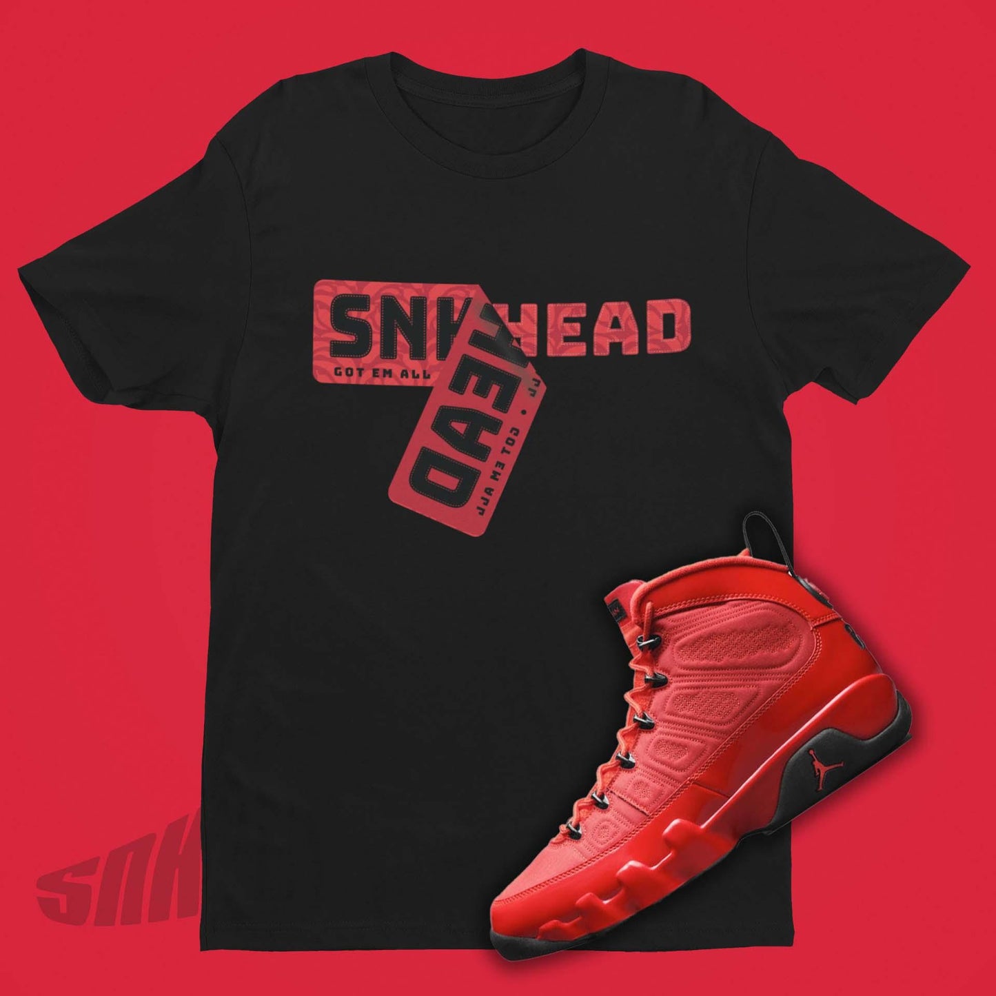 Air Jordan 9 Chile Red Match Shirt