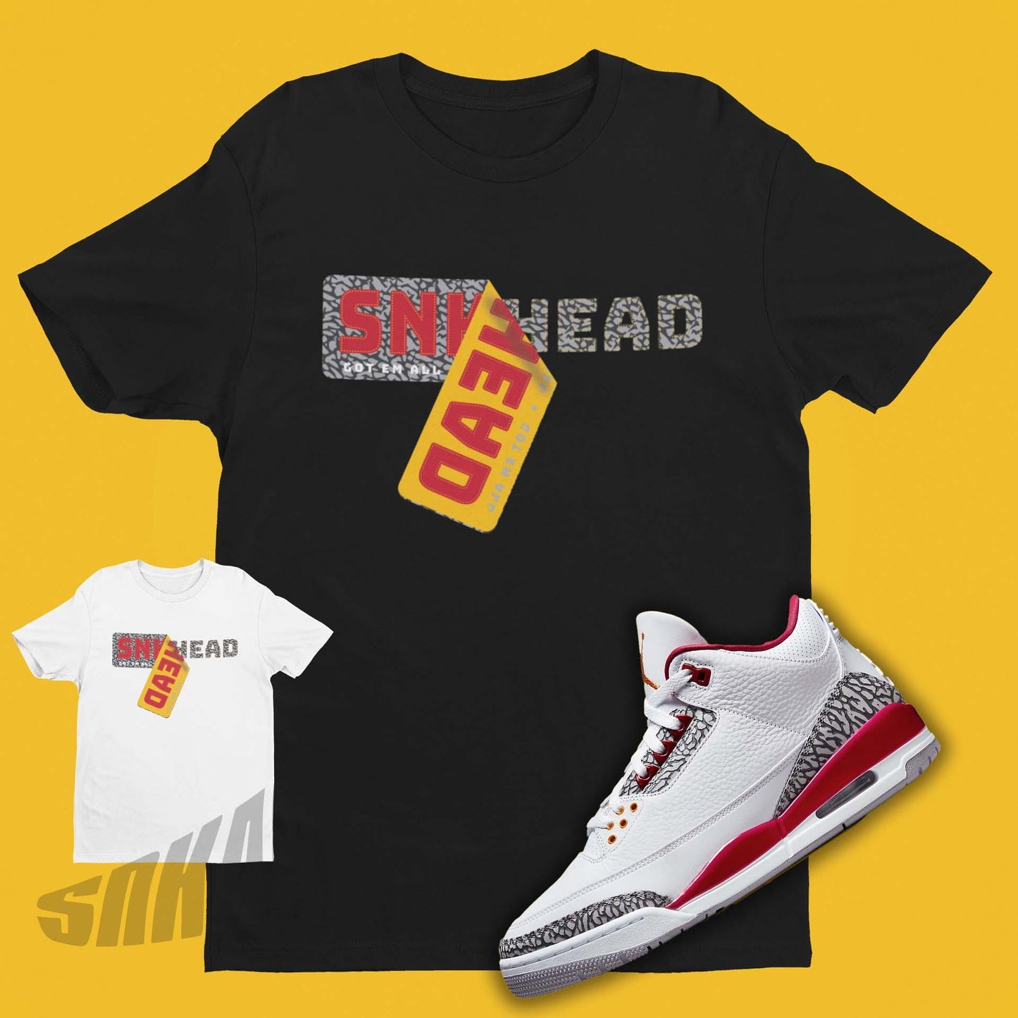 Air Jordan 3 Cardinal Red Matching Shirt