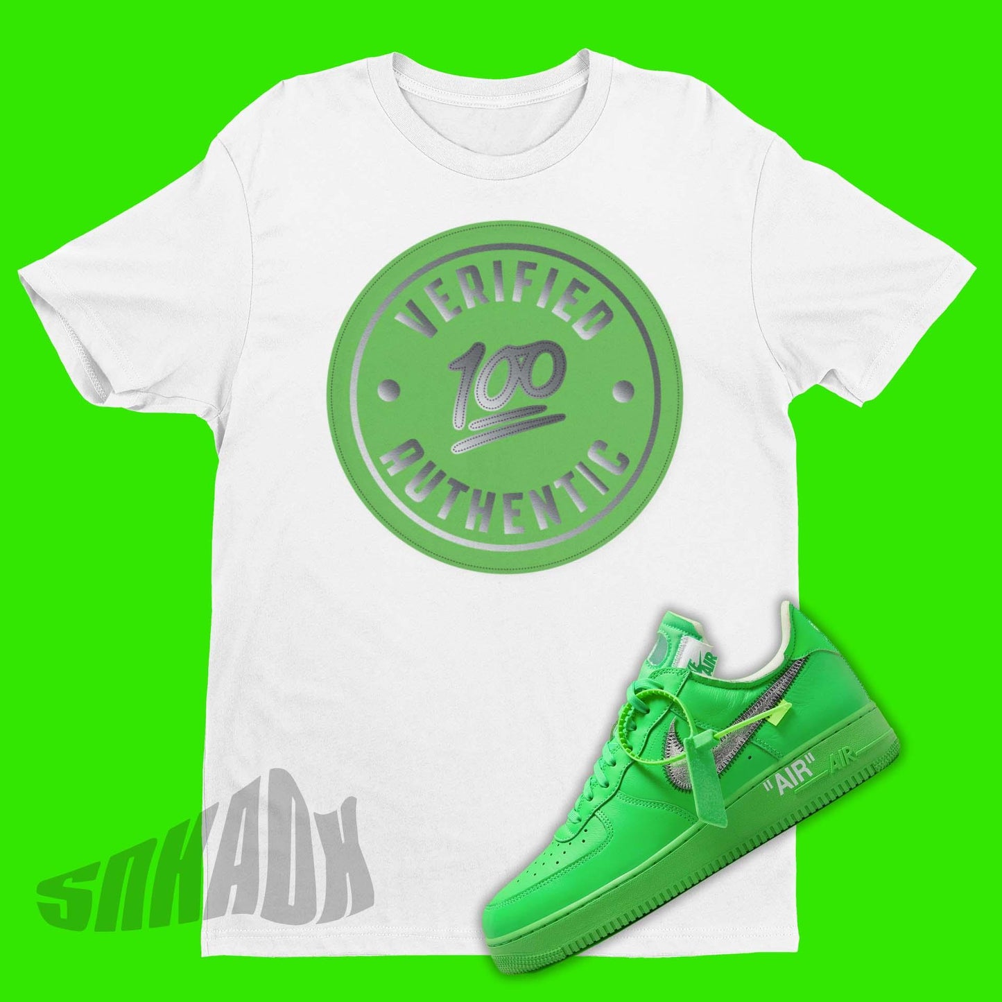 white Shirt To Match Off-White Nike Air Force 1 Low Brooklyn