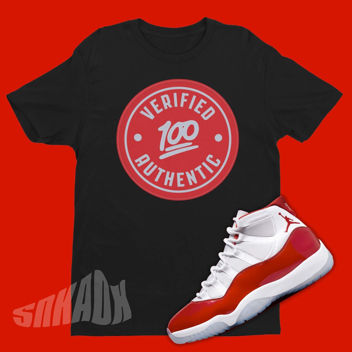 Verified Authentic Shirt To Match Air Jordan 11 Cherry - SNKADX