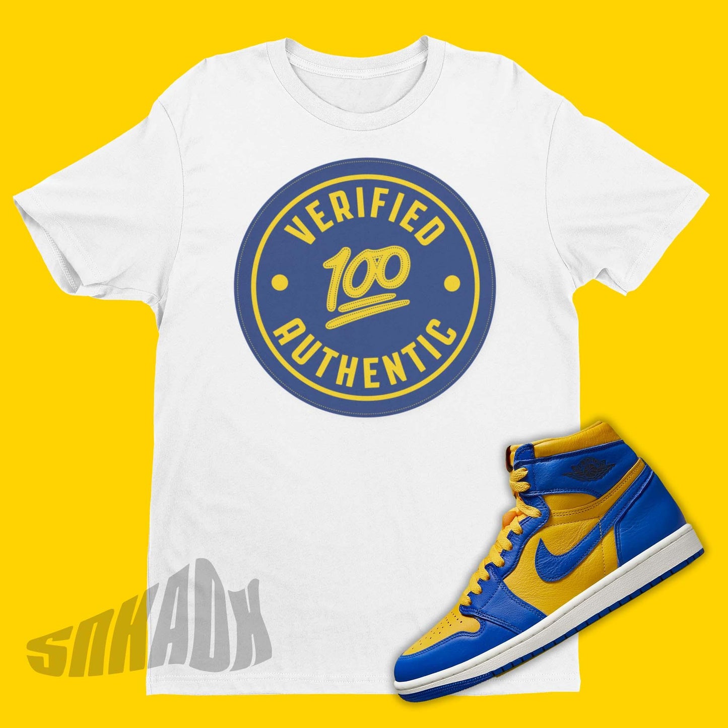 Air Jordan 1 Reverse Laney Sneaker Matching Tee Shirt