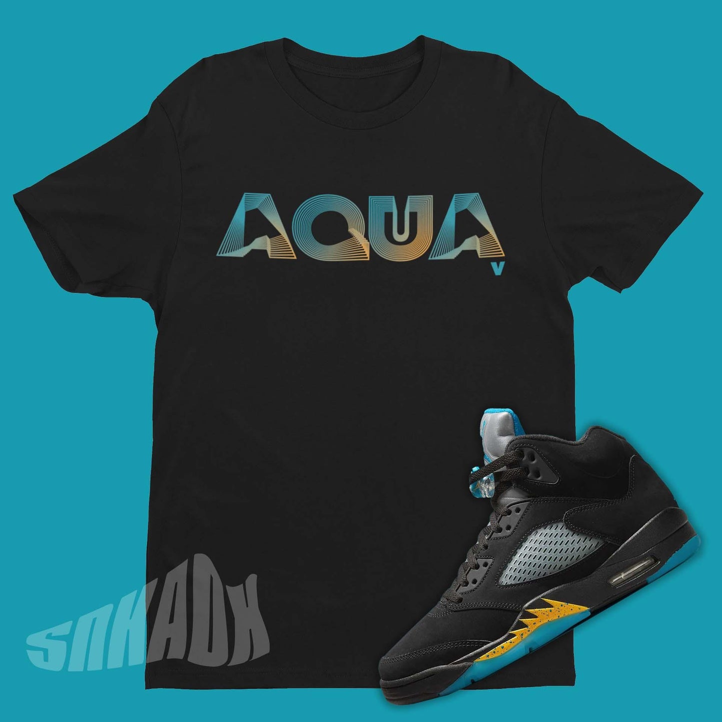 shirt to match air jordan 5 aqua