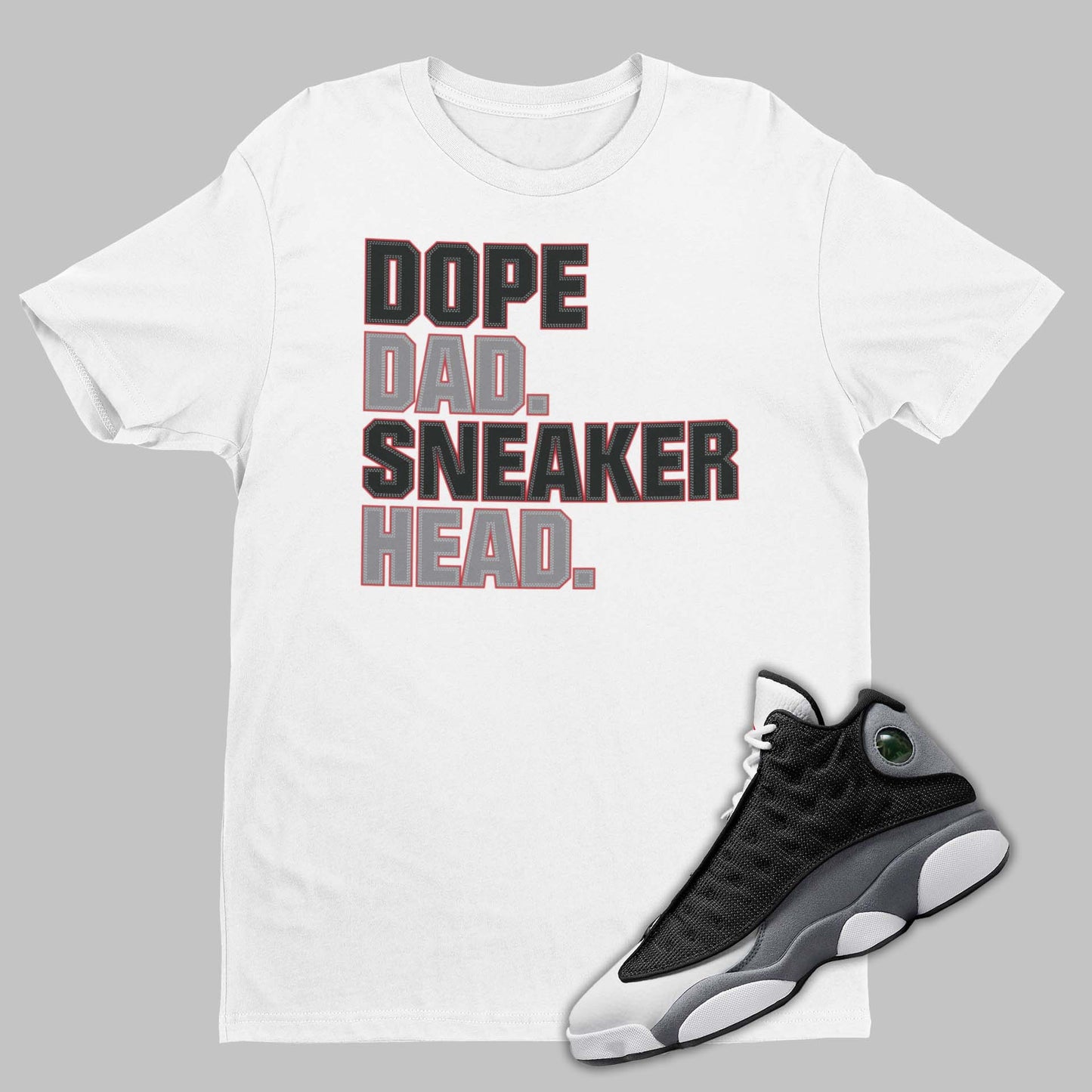 Air Jordan 13 Black Flint Sneaker Matching Shirt | SNKADX