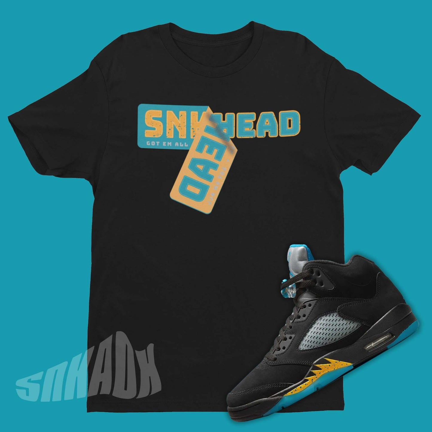 aqua 5s jordan matching shirt