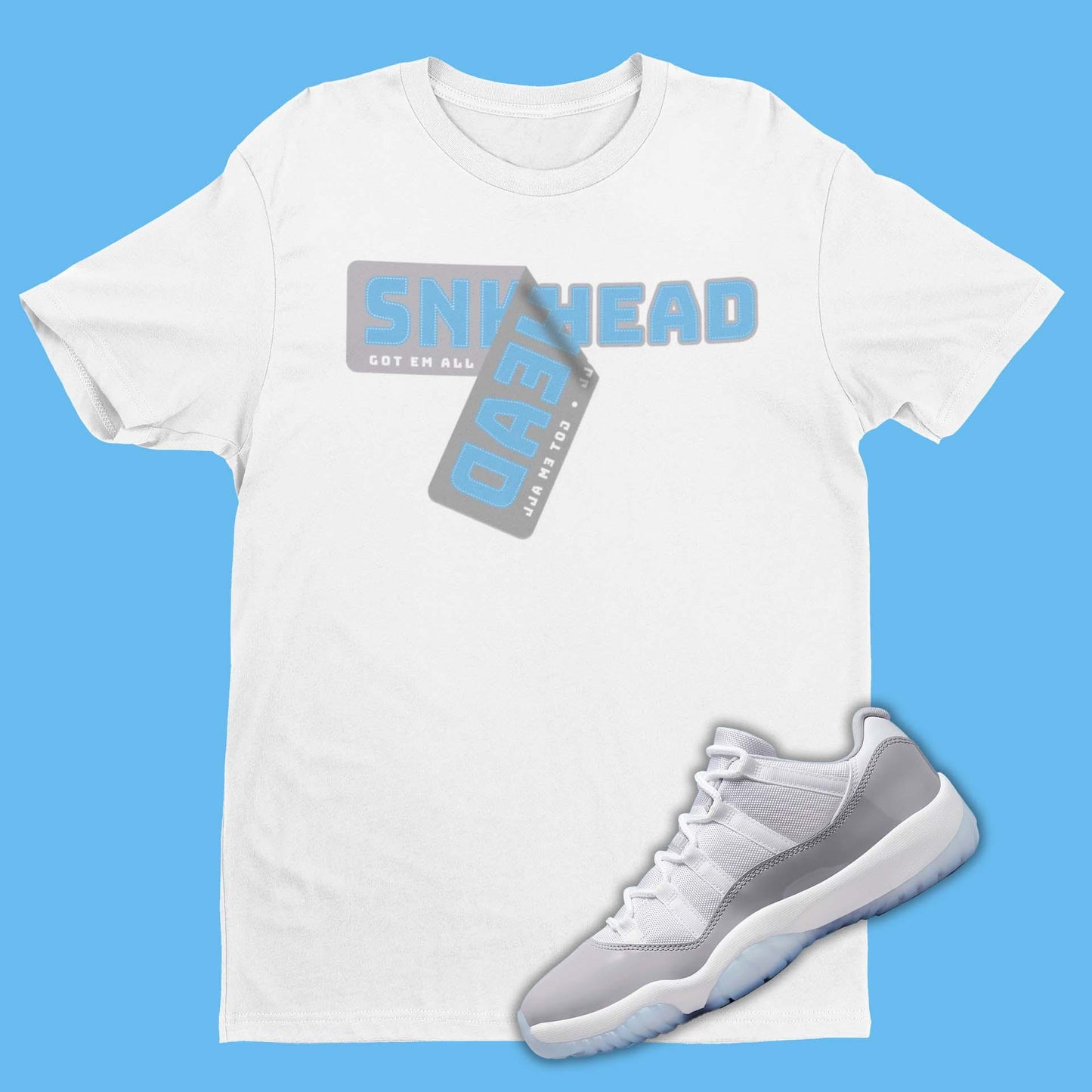 Air Jordan 11 Low Cement Grey matching shirt