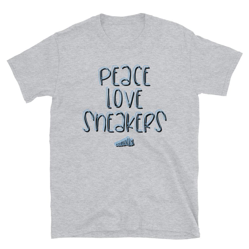 Peace Love Sneakers Shirt to Match Air Jordan 6 UNC - SNKADX