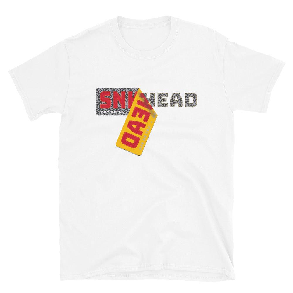 Sneakerhead Sticker Shirt to Match Air Jordan 3 Cardinal Red - SNKADX