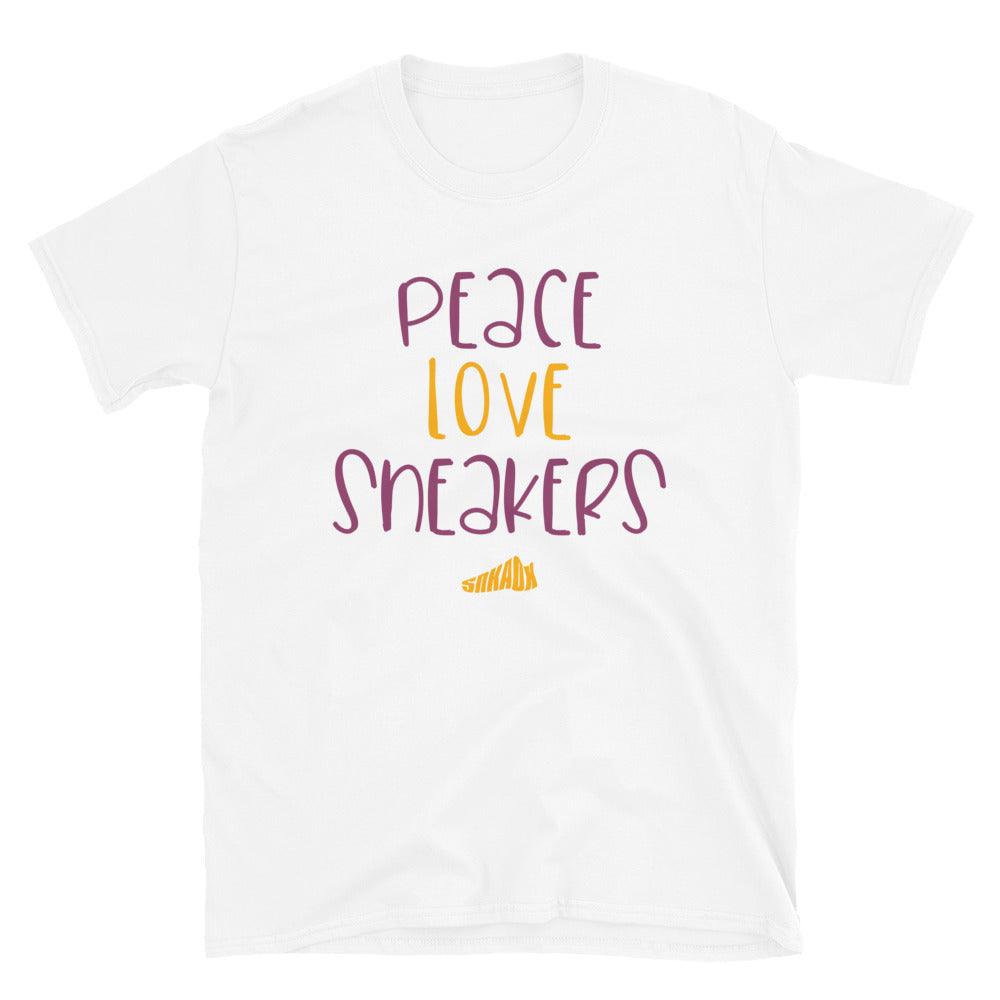 Peace Love Sneakers Shirt to Match Air Jordan 1 Brotherhood - SNKADX