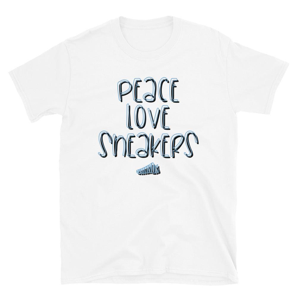 Peace Love Sneakers Shirt to Match Air Jordan 6 UNC - SNKADX