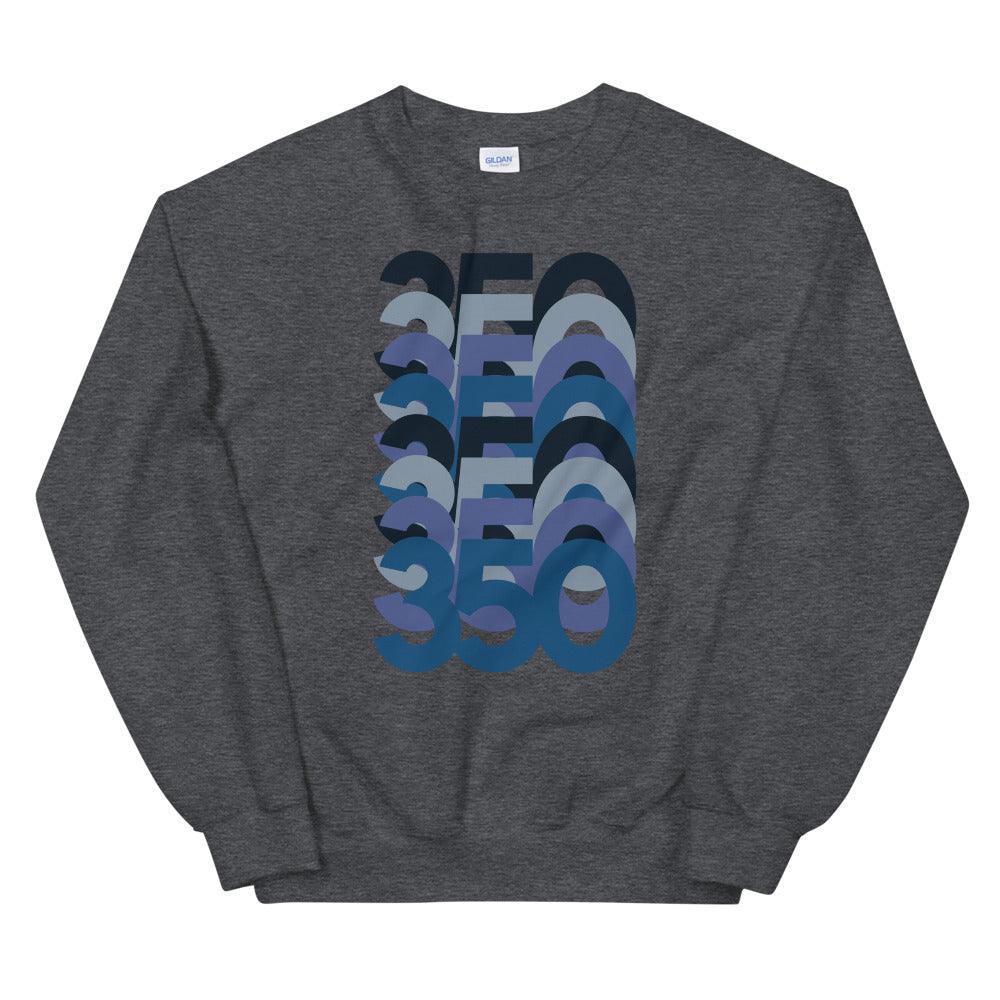 350 Stack Sweatshirt To Match Yeezy 350 Boost V2 CMPCT Slate Blue - SNKADX
