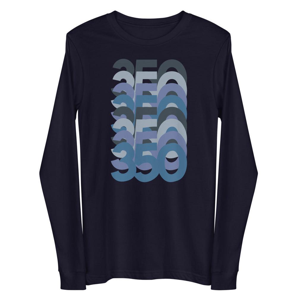 350 Stack Long Sleeve Shirt To Match Yeezy 350 Boost V2 CMPCT Slate Blue - SNKADX