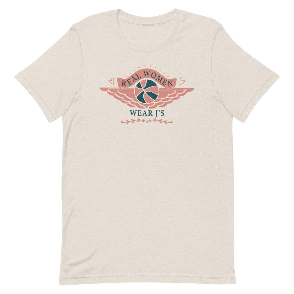 Real Women Wear J's Shirt To Match Air Jordan 1 Light Madder Root - SNKADX