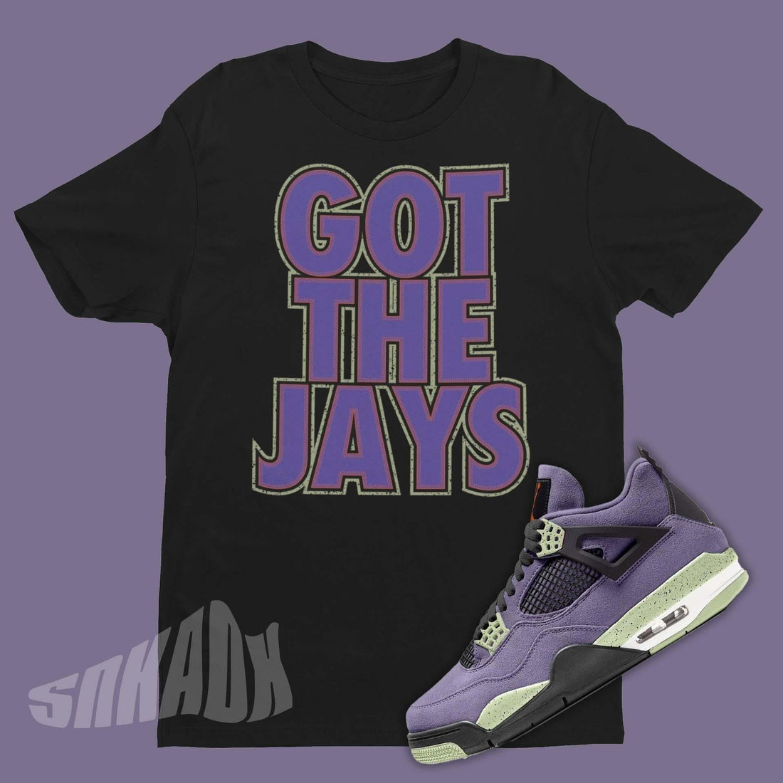 air jordan 4 canyon purple matching shirt - got em shirt