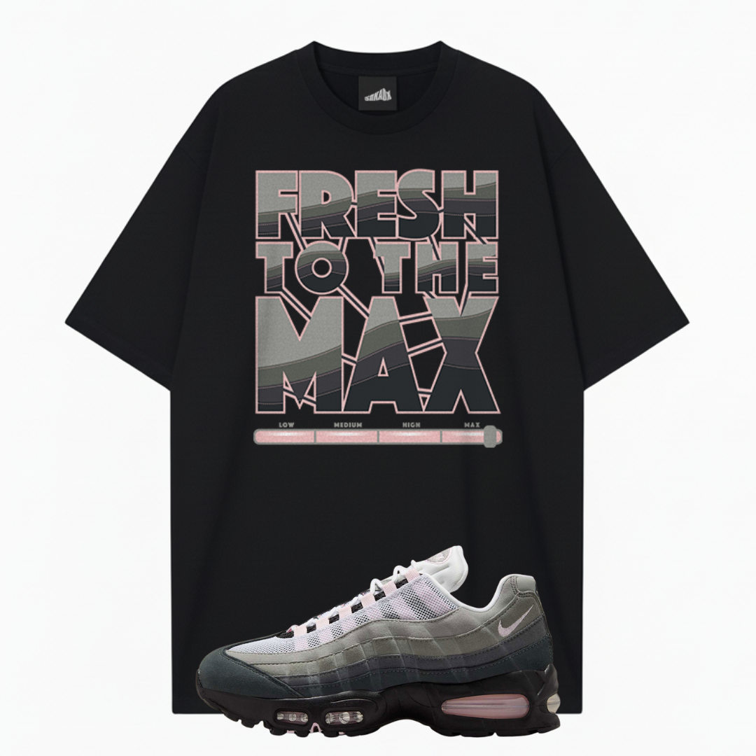 Fresh To The Max Oversized Premium T-Shirt Matching Air Max 95 Pink Foam
