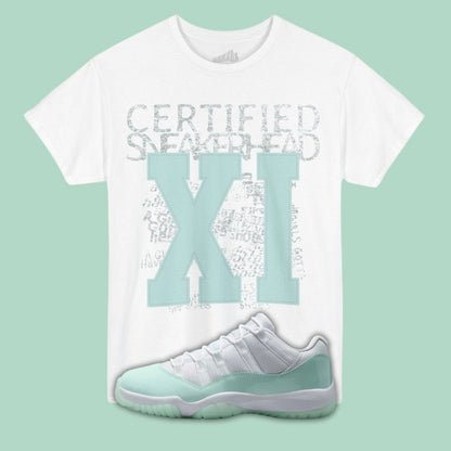 11 Roman Numerals white T-Shirt Matching Jordan 11 Low Igloo