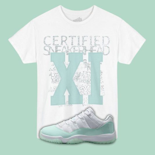11 Roman Numerals white T-Shirt Matching Jordan 11 Low Igloo