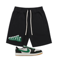 SNKADX Pine Premium Cotton Shorts Matching Jordan 1 Phantom Pine Green