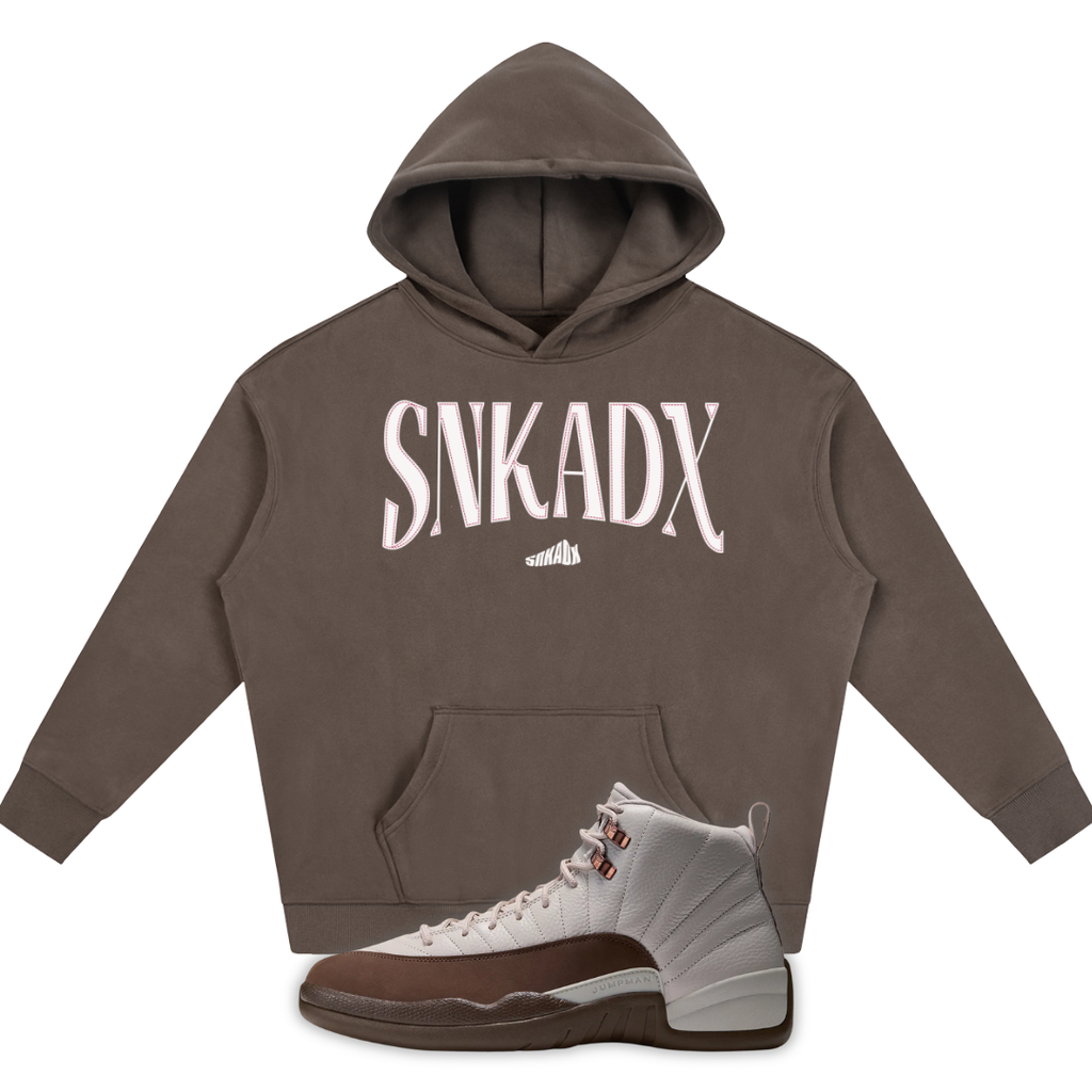 Warning Oversize Fleeced Hoodie Warning Air Jordan 12 Fireside