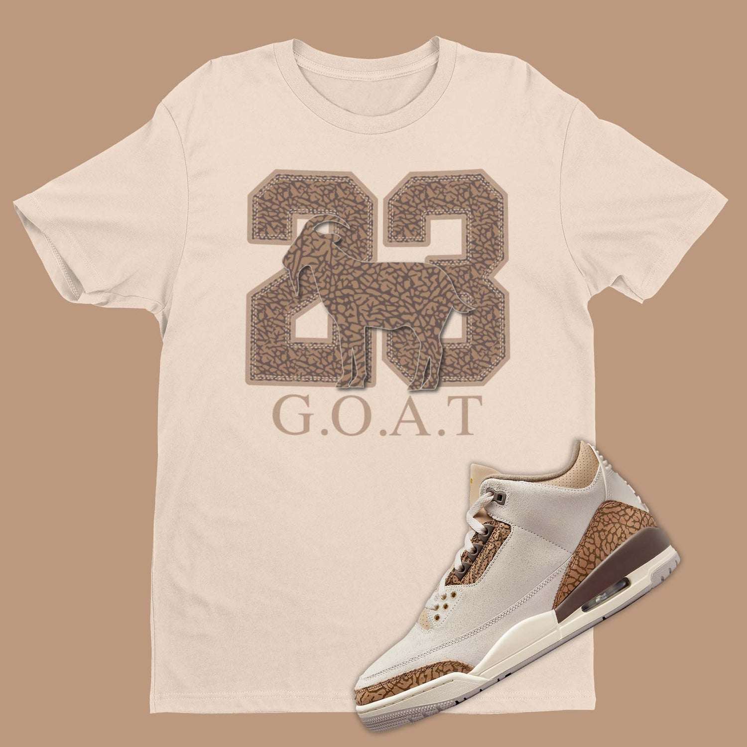Air Jordan 3 Palomino Matching T-Shirt from SNKADX