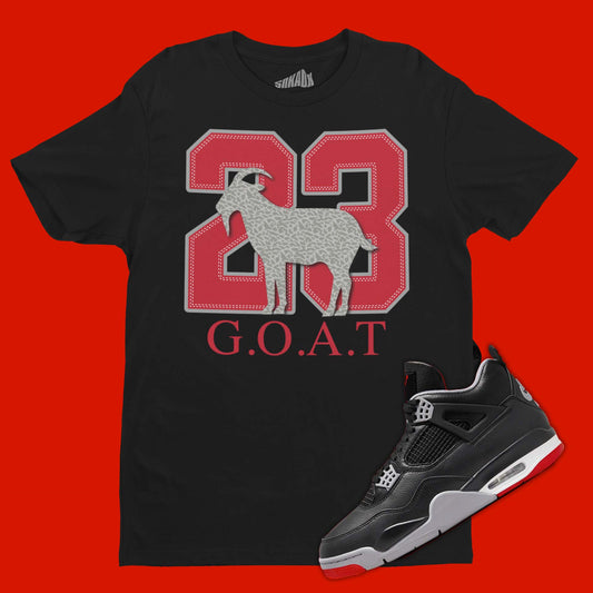 23 University T-Shirt Matching Air Jordan 4 Bred Reimagined