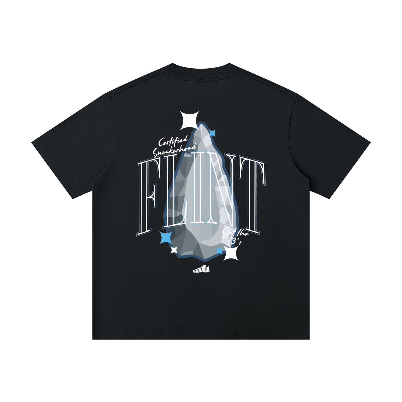 Flint Stone T-Shirt (Black) Matching Air Jordan 13 Flint