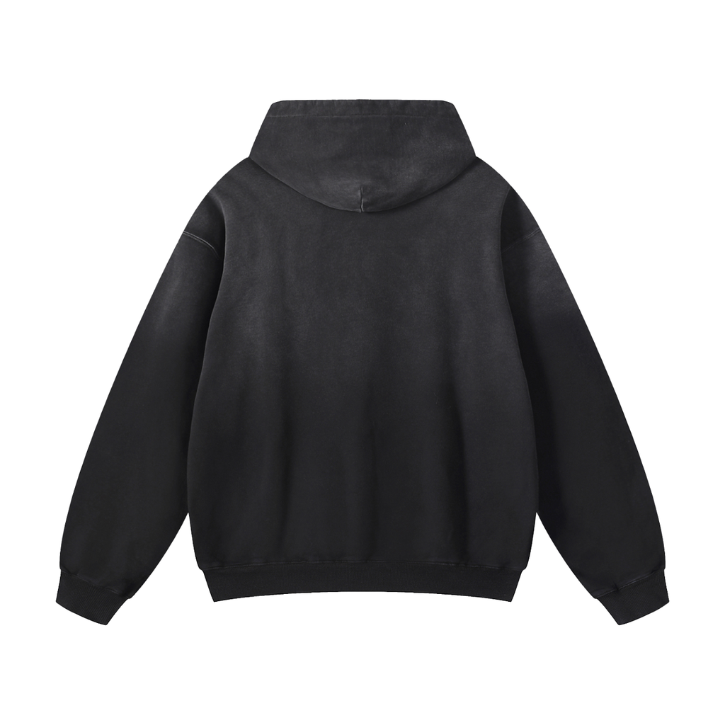 Sneaker Game Over Heavyweight Sunfade Oversized Hoodie Matching Jordan 4 Flight Club