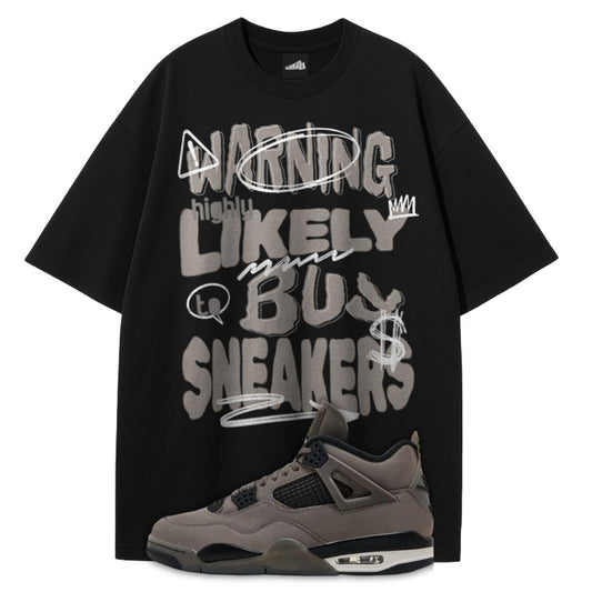 Warning Likely To Buy Sneakers T-Shirt Matching Air Jordan 4 Cave Stone